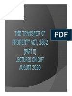 Transfer of Property Act, 1882-Gift