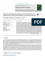 1-47 Numerical Modelling and Analysis of The Blast Performance of Laminated Glass Panels and The Influence of Material Parameters 2014