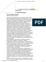 Folha de S.Paulo - Que fim levou a crítica literária_ - 25_8_1996