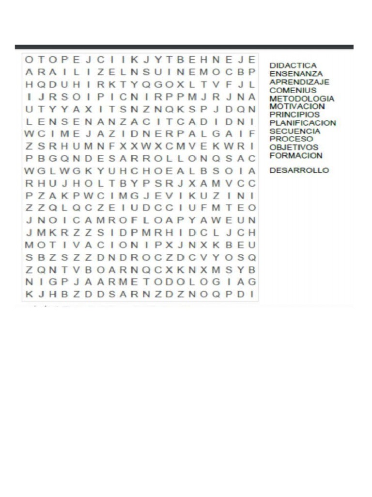 Sopa de Letras Imprimir | PDF