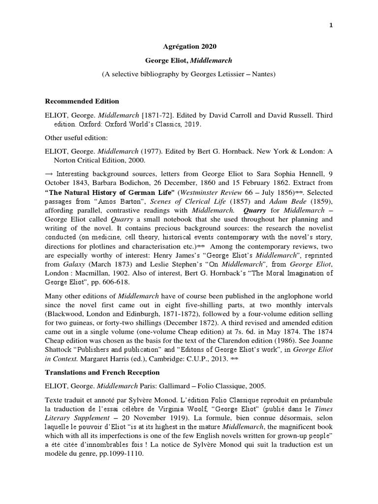 190910bibliographie_middlemarch PDF Middlemarch Eliot
