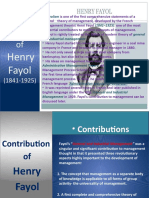 Career Of: Henry Fayol
