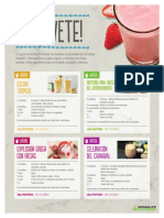 4 Recetas de Batido. Web HBL Usa