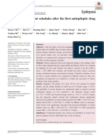 Response To Treatment Schedules After The First Antiepileptic Drug Failed