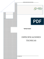 Especificaciones Técnicas de Estructura