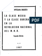 La Clase Media y La Clase Obrera en La Revolución Nacional Del MNR, PDF