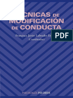 Tecnicas de Modificacion de Conducta