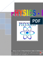 Physics-1 Entry Test Book Tricks