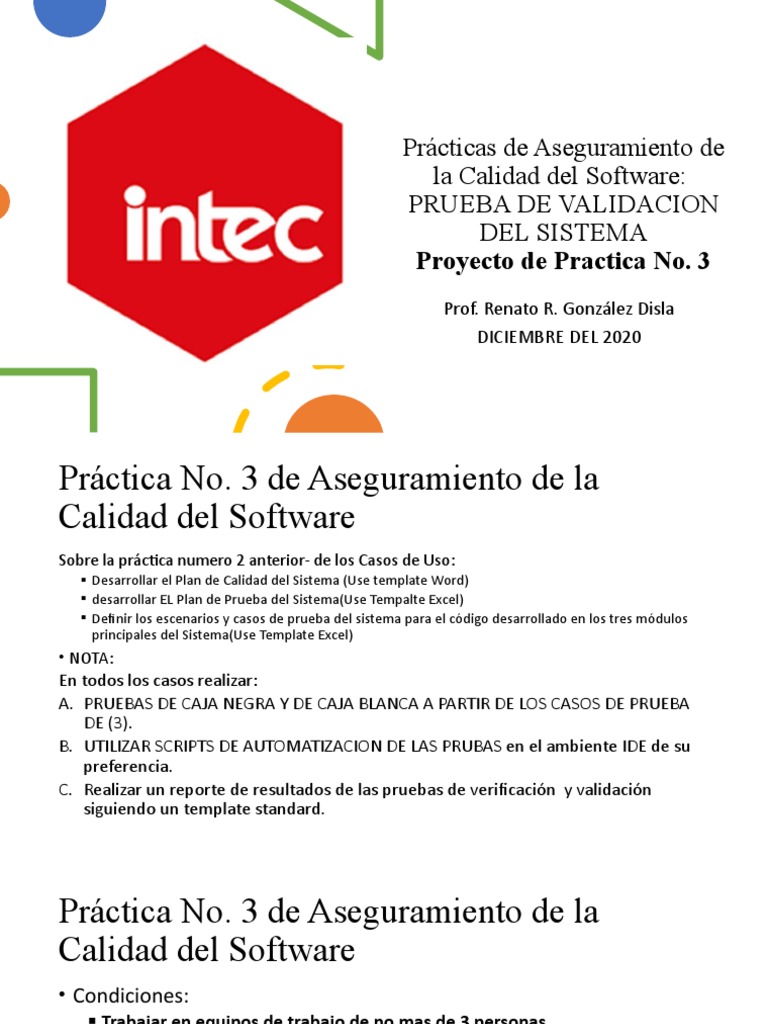 Práctica 3 - Aseguramiento de La Calidad Del Software V2.0 | PDF ...