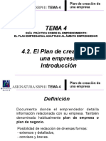 Introduccion - El Plan - de Creación de Una Empresa - PPT