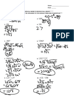 Radicals Unit Test 2021