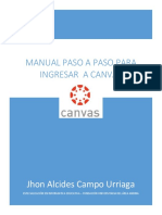 Manual para Ingreso A Plataforma Canvas (Funcionamiento 01F)