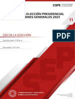 Segunda Elección Presidencial Elecciones Generales 2021
