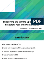 Supporting Teacher Research Writing Through Mentors and Peers