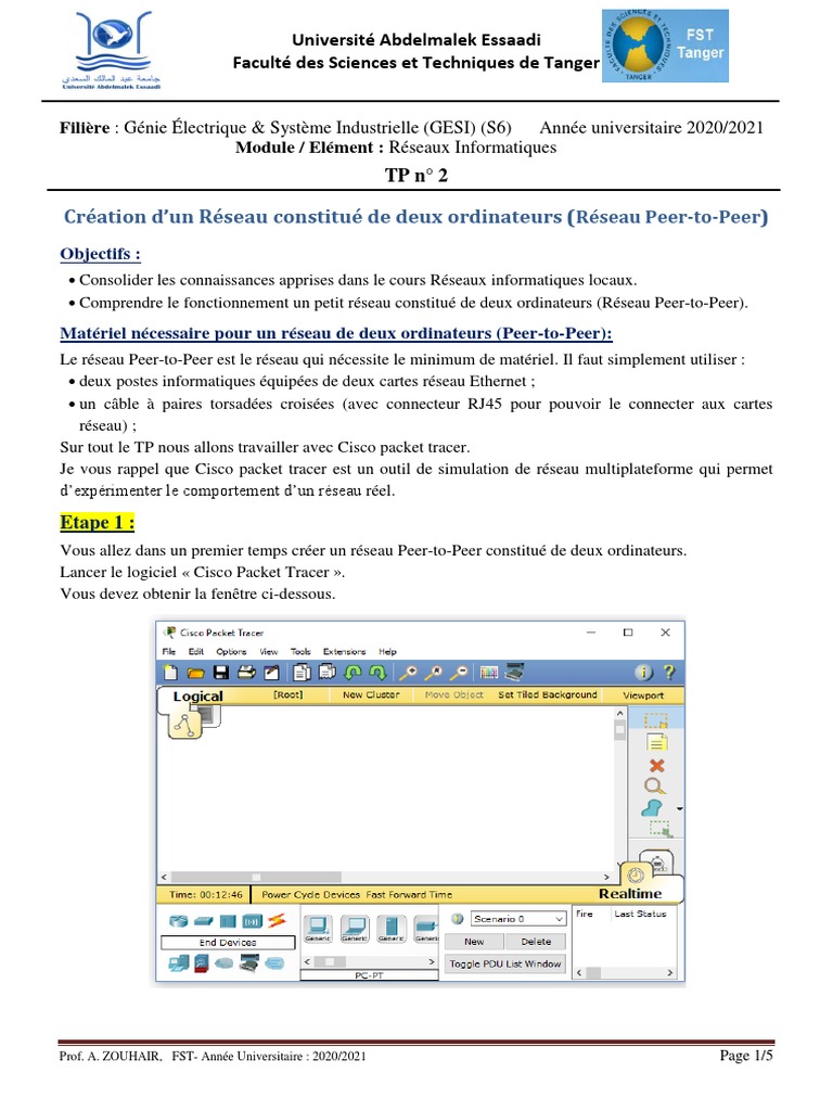 TP 2 Reseaux Informatiques | PDF | Adresse IP | Protocoles Internet