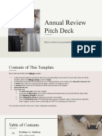 Annual Review Pitch Deck