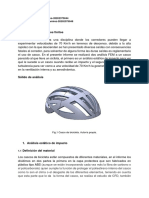 Análisis FEM casco ciclista impacto aerodinámica