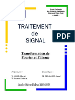 Transformation de Fourier Et Filtrage: École Nationale Des Sciences Appliquées Université Ibno Zohr - Agadir