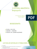 Biogeografía de la Universidad Estatal Amazónica