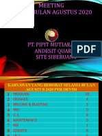 Meeting Bulan AGUSTUS 2020