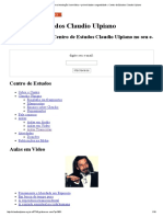Aula de 05 - 09 - 1995 - Uma Introdução À Semiótica - Primeiridade e Segundidade Centro de Estudos Claudio Ulpiano