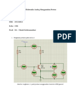 Praktek Elektronika Analog Menggunakan Proteus