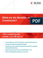 Benefits of Area Constraints