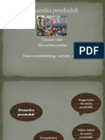 Faktor Dinamika Dan Proyeksi Kependudukan