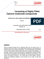 Improved Processing of Highly Filled Calcium Carbonate Compounds