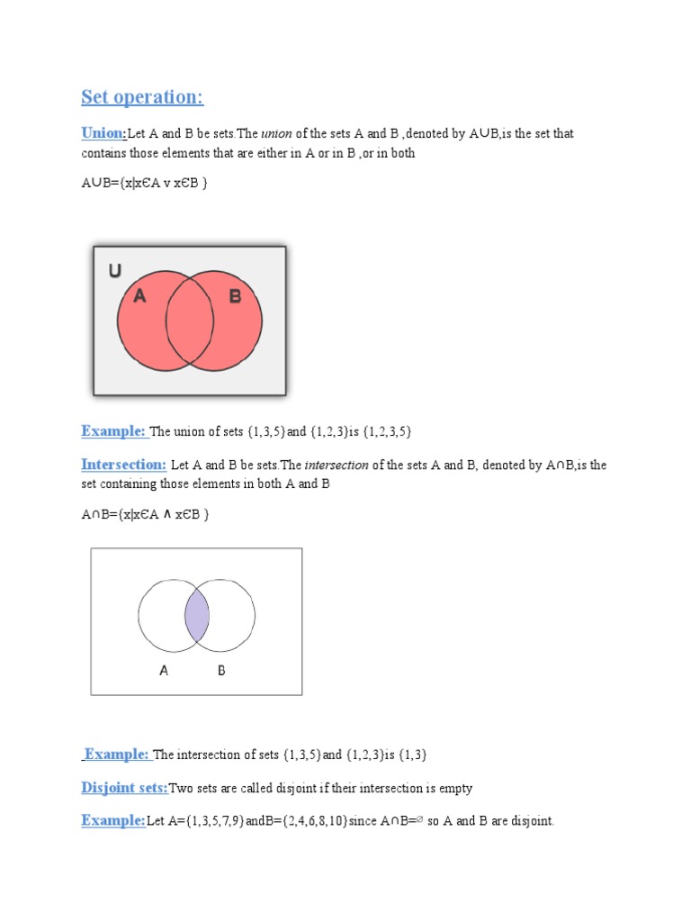 Discrete Structures 4 | PDF | Intersection (Set Theory) | Mathematical ...