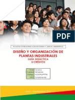Guía Diseño y Organización de Plantas Industriales Período 2021A