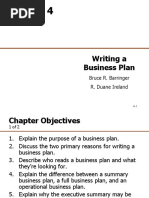 Writing A Business Plan: Bruce R. Barringer R. Duane Ireland