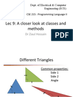 Lec 9: A Closer Look at Classes and Methods: DR Ziaul Hossain