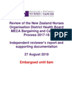 Review of The New Zealand Nurses Organisation District Health Board MECA Bargaining and Campaign Process 2017-18