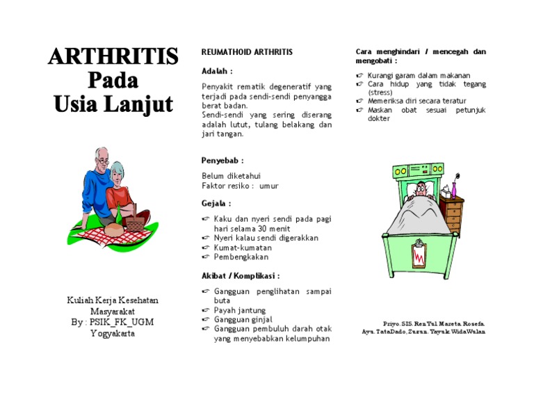Leaflet arthritis lansia pdf