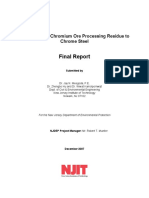 Conversion of Chromium Ore Processing Residue To Chrome Ore