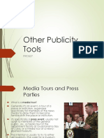 Chapter 6 - Other Publicity Tools