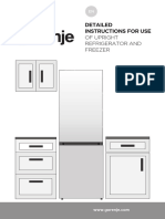 Of Upright Refrigerator and Freezer: Detailed Instructions For Use