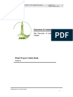 Final Project Guide Book: Department of Computer Science