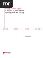 Keysight Technologies: Cognitive Radio Algorithm Development and Testing