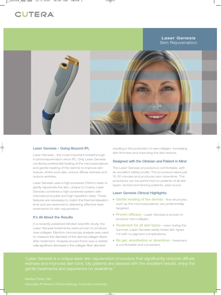 Laser Genesis 3 Cases PDF Integumentary System Skin