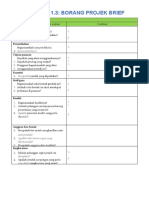 Borang Projek Brief