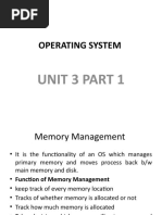 Operating System Unit 3 Part 1