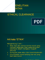 Etik Penelitian Kesehatan & Ethical Clearance