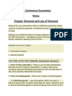 +2 Commerce Economics Notes Chapter Demand and Law of Demand