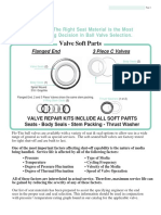 Valve Soft Parts: Flanged End 3 Piece C Valves