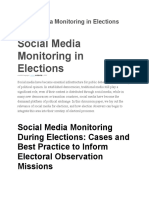 A Social Media Monitoring in Elections