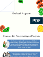 Evaluasi dan Pengembangan Program