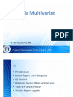 Materi Ke 5 Analisis Multivariat 2015