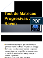 Test de Matrices Progresivas Raven Resumen.